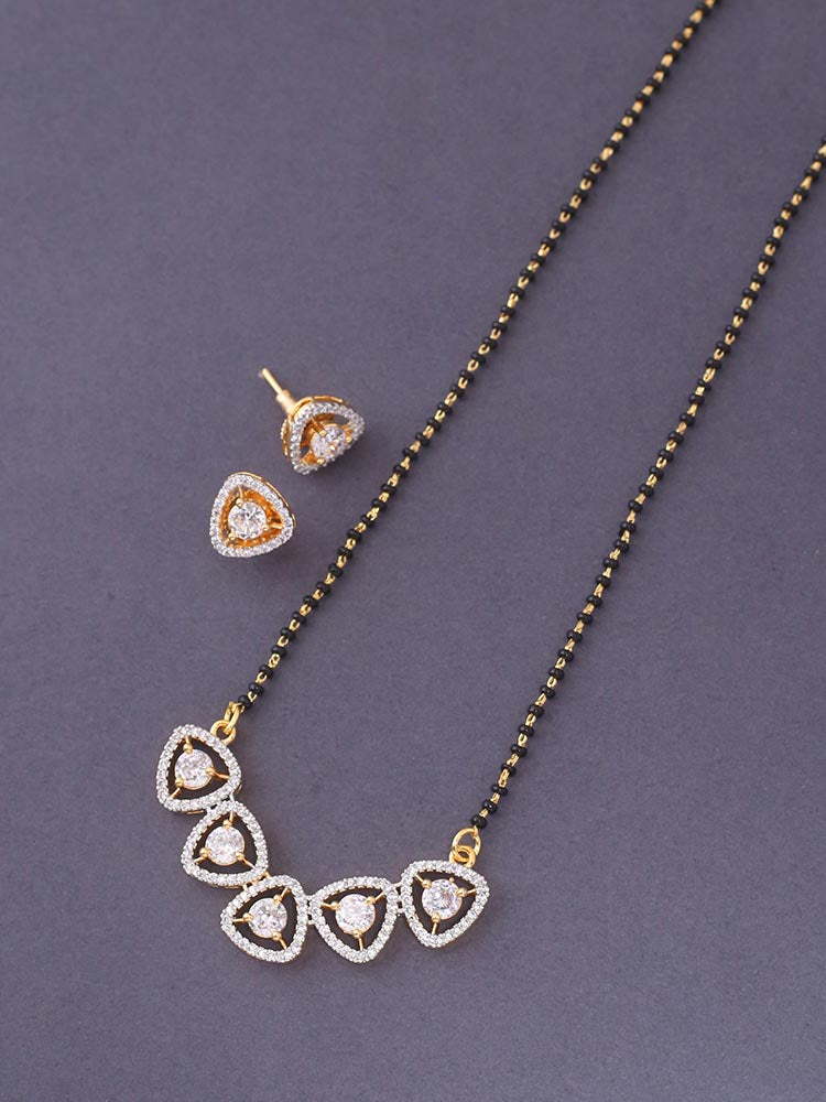 Golden Letitia Mangalsutra Set