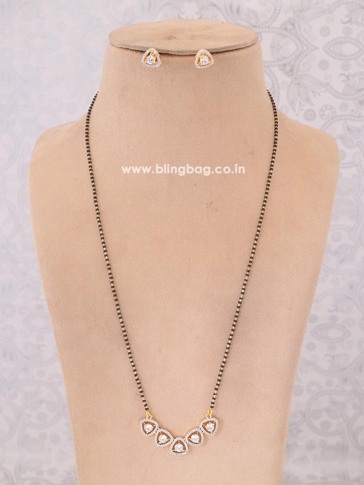 Golden Letitia Mangalsutra Set