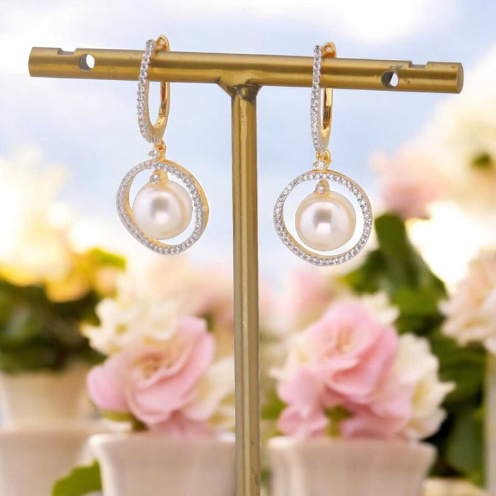 Golden Lilah Zirconia Studs