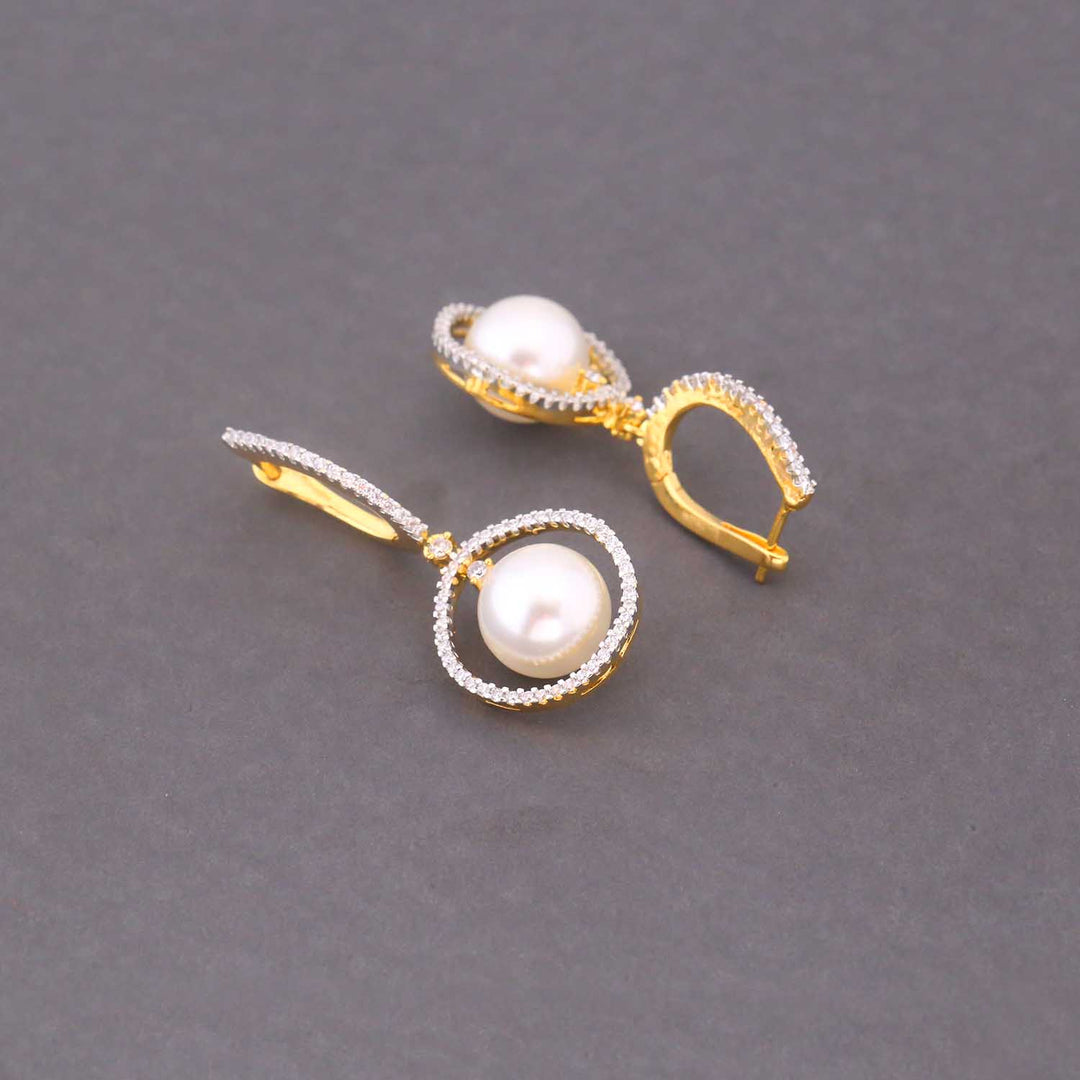 Golden Lilah Zirconia Studs