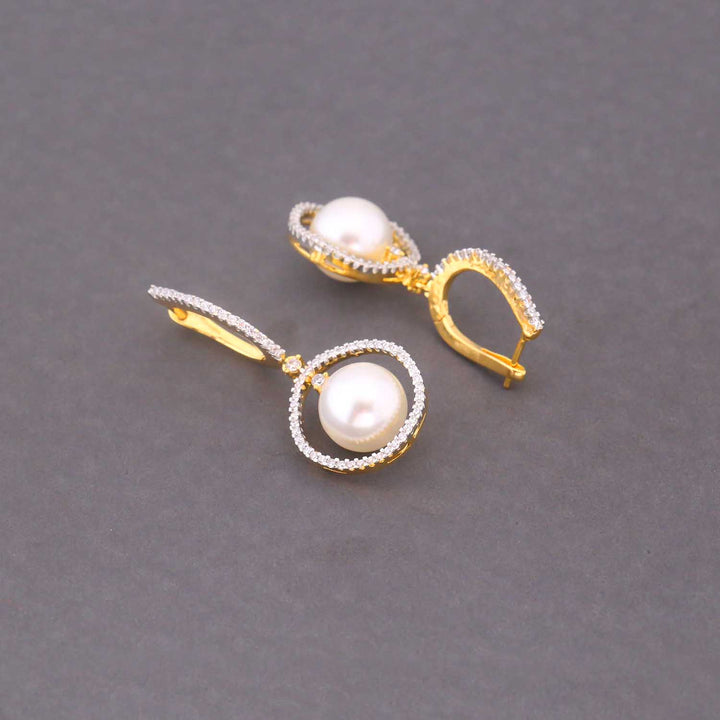 Golden Lilah Zirconia Studs