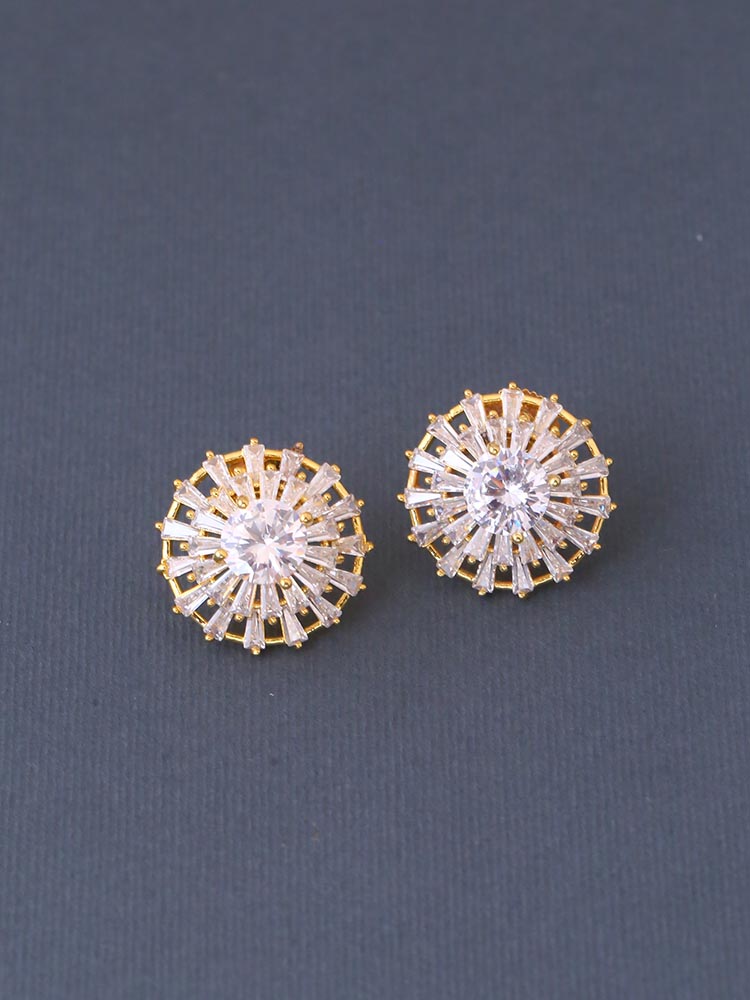 Golden Lilith Zirconia Studs