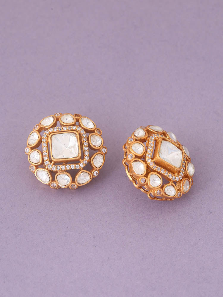 Golden Lorelei Zirconia Studs
