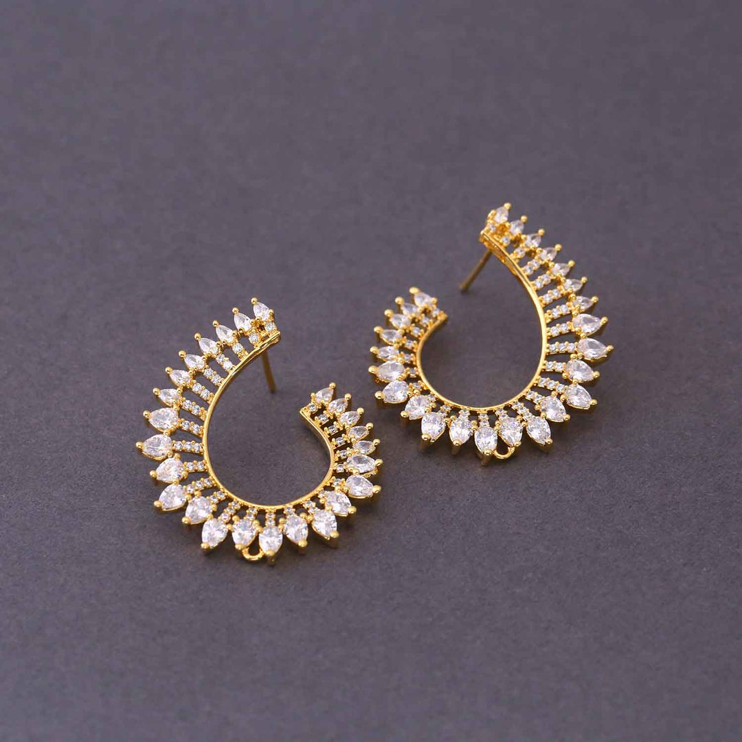 Golden Louie Zirconia Studs