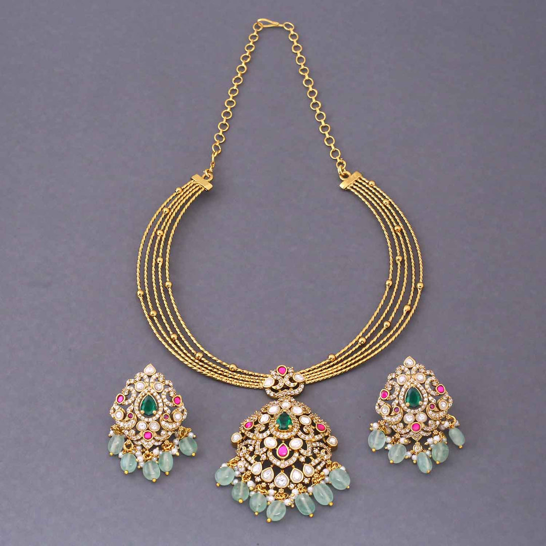 Golden Lucina Hasli Victorian Jewellery Set - New Arrival
