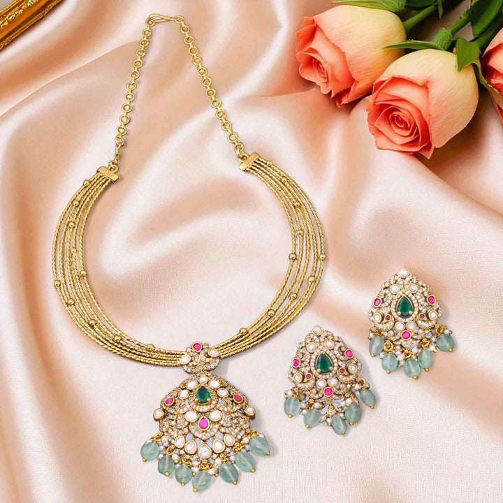 Golden Lucina Hasli Victorian Jewellery Set - New Arrival