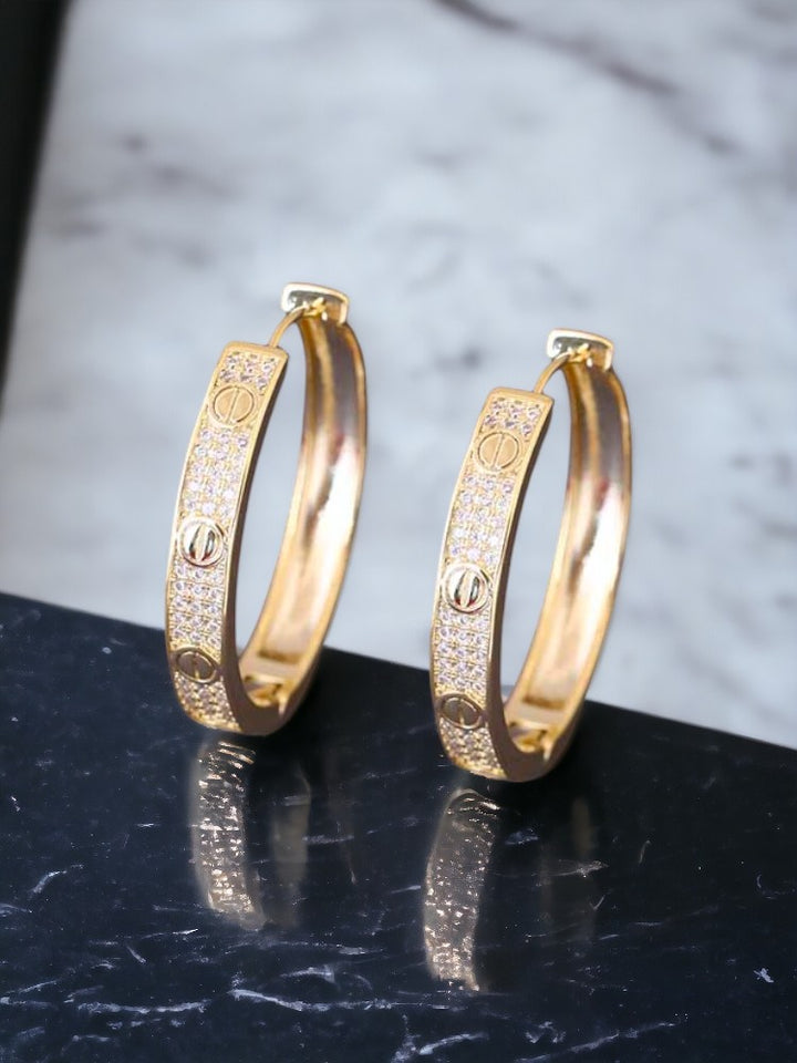 Golden Luockke Hoops