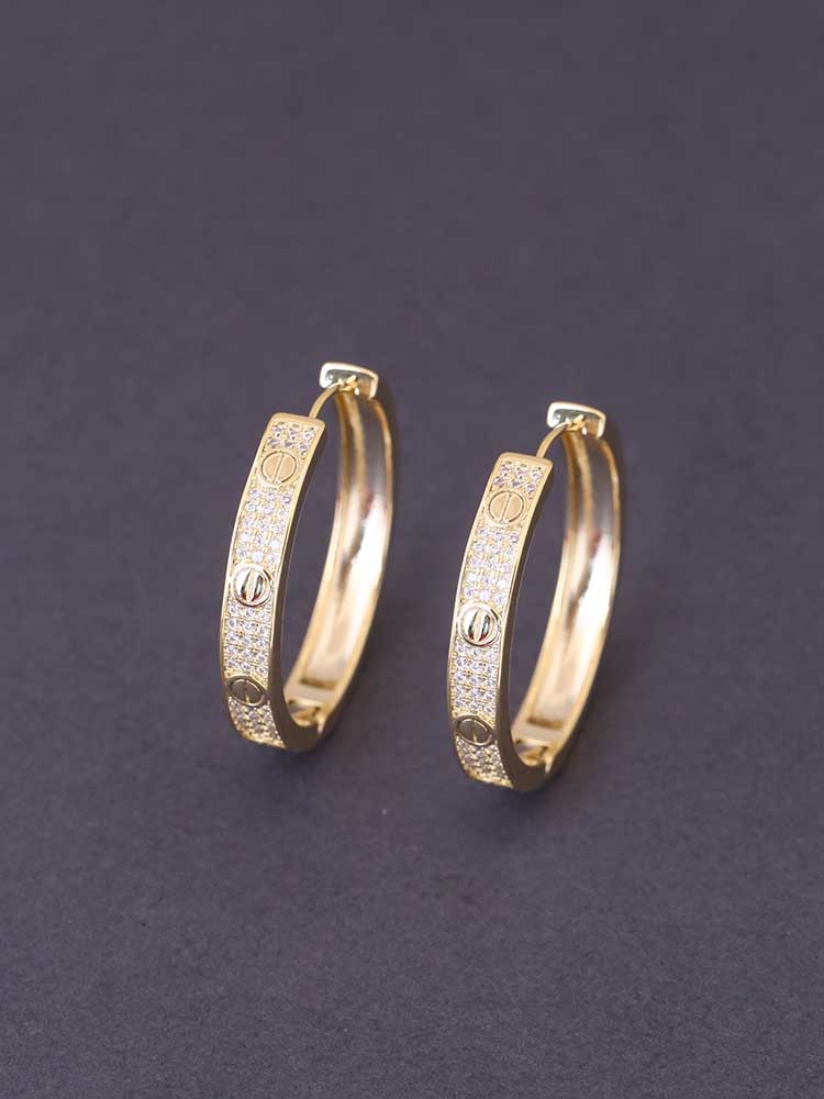 Golden Luockke Hoops