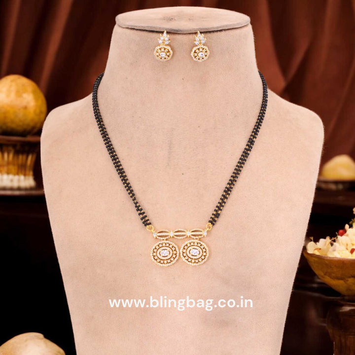 Golden Lydia Mangalsutra Set
