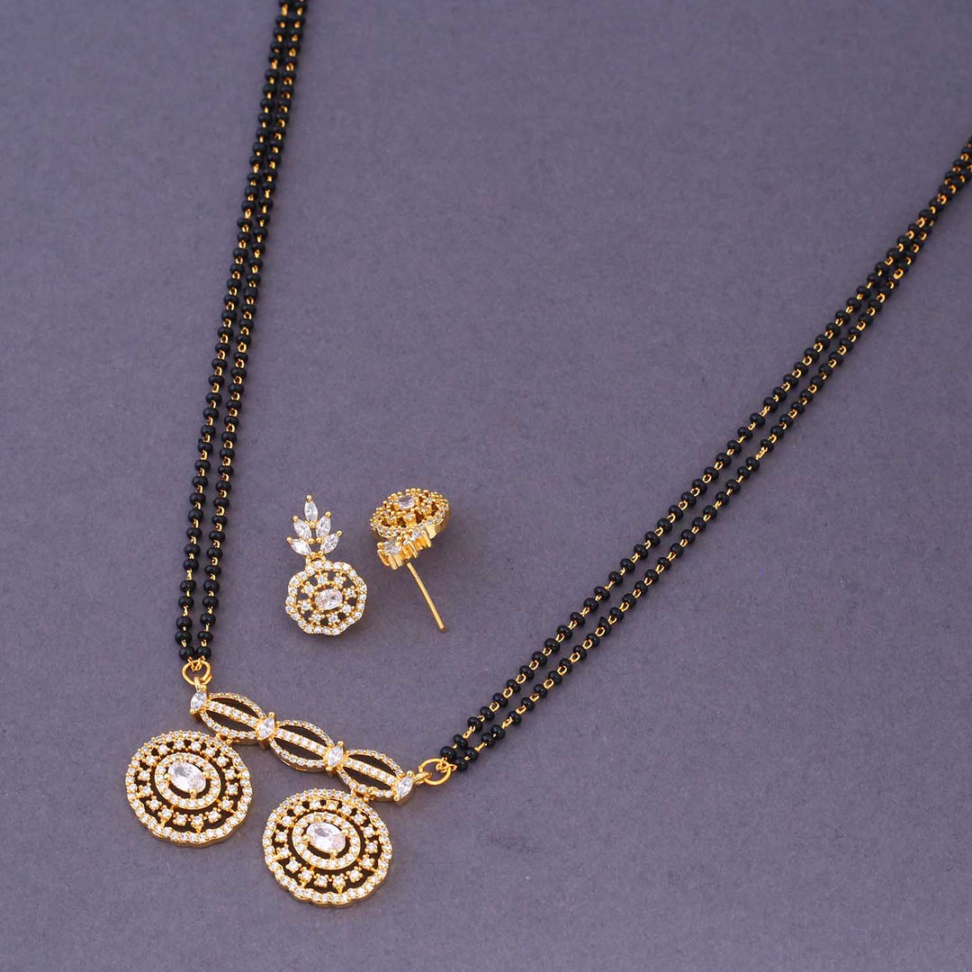 Golden Lydia Mangalsutra Set