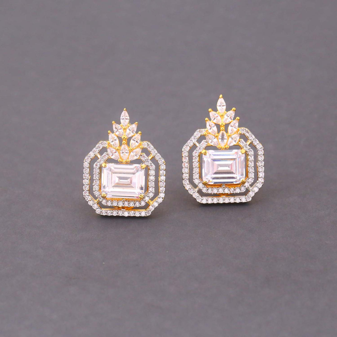Golden Lyla Zirconia Studs