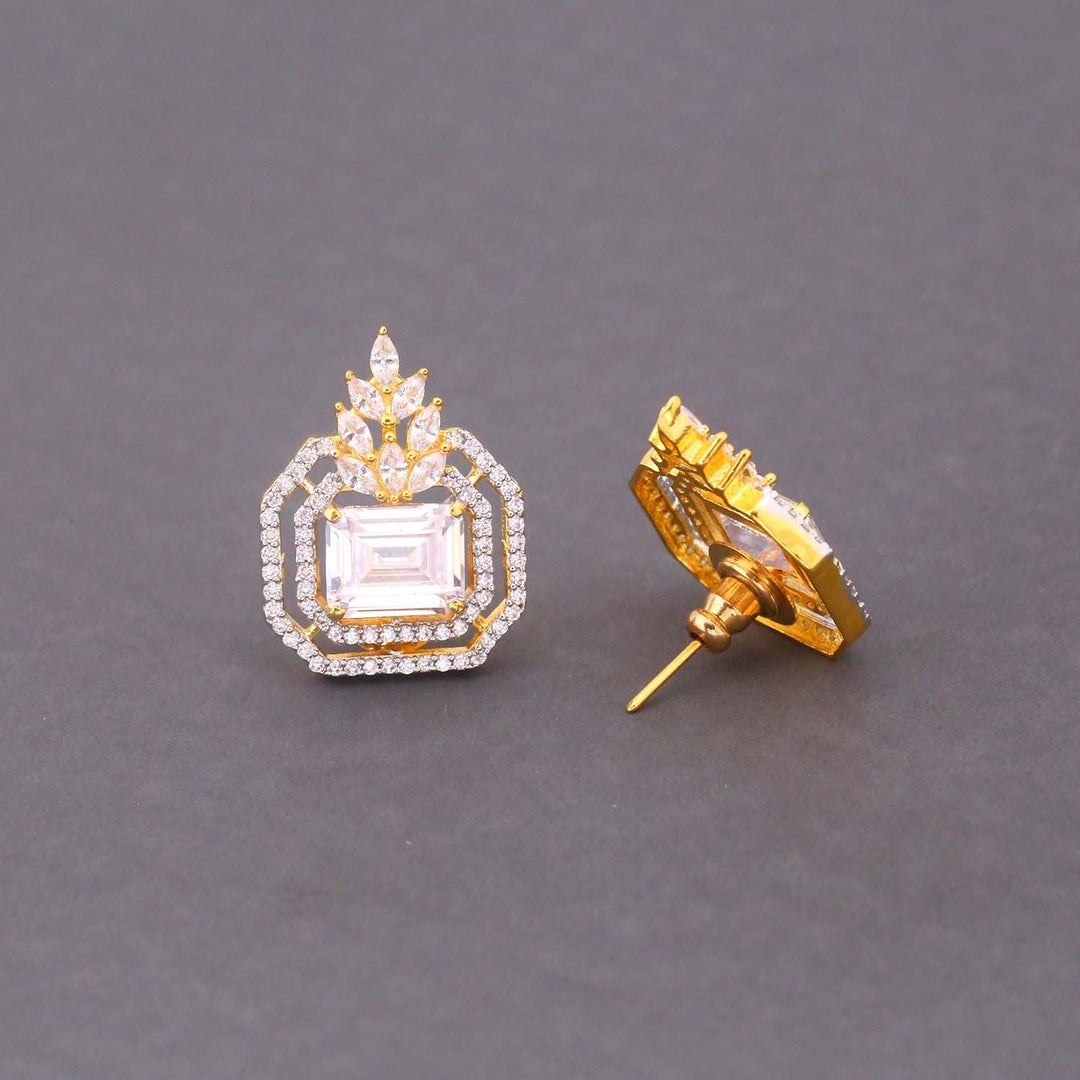 Golden Lyla Zirconia Studs