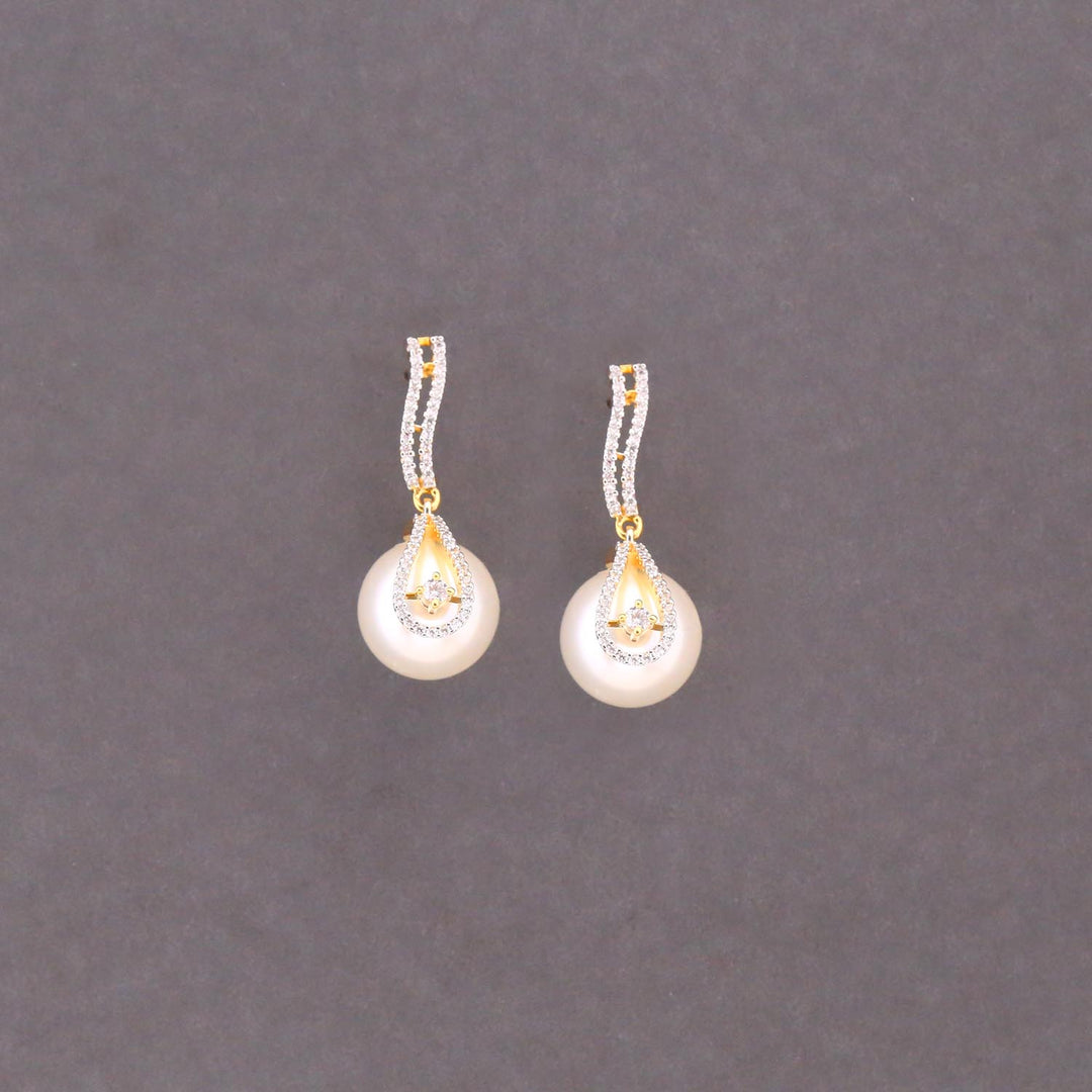 Golden Lyrie Zirconia Studs