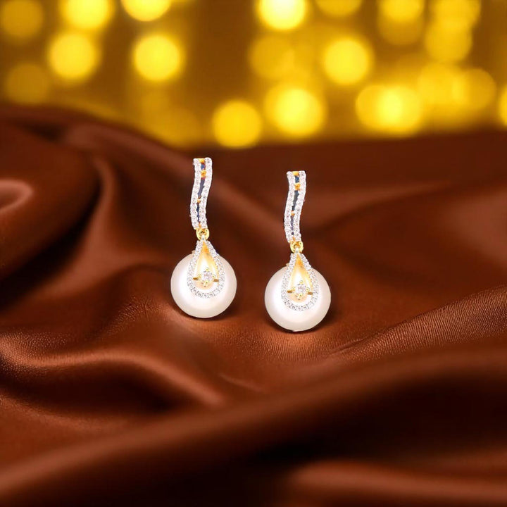 Golden Lyrie Zirconia Studs