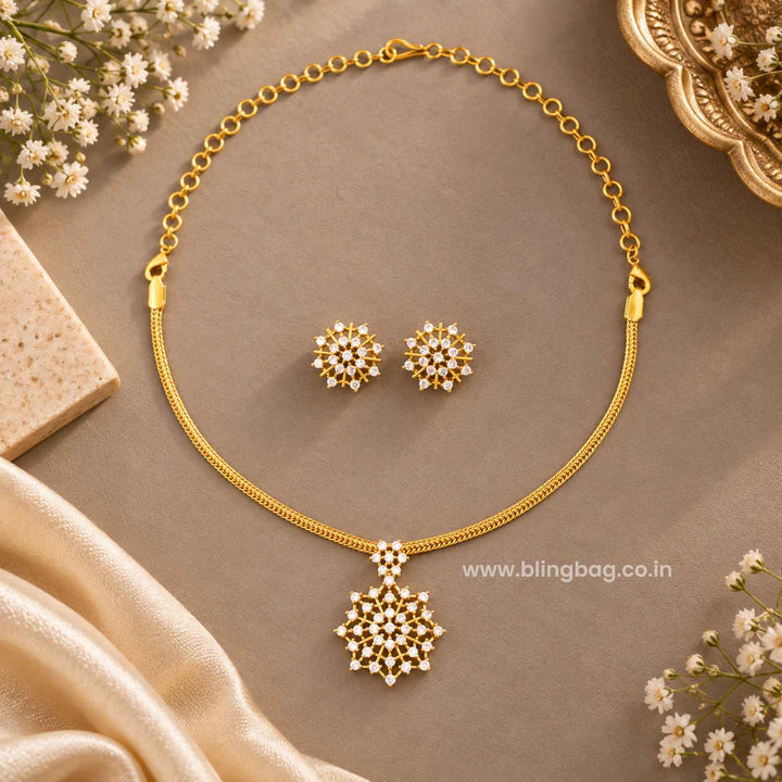 Golden Maahi Antique Jewellery Set- New Arrival
