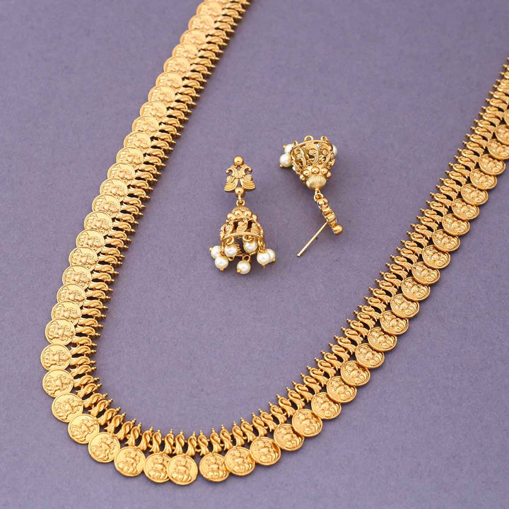 Golden Maayavi Temple Jewellery Set- New Arrival