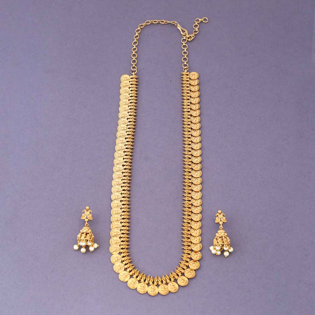 Golden Maayavi Temple Jewellery Set- New Arrival