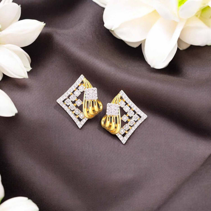 Golden Mabli Zirconia Studs