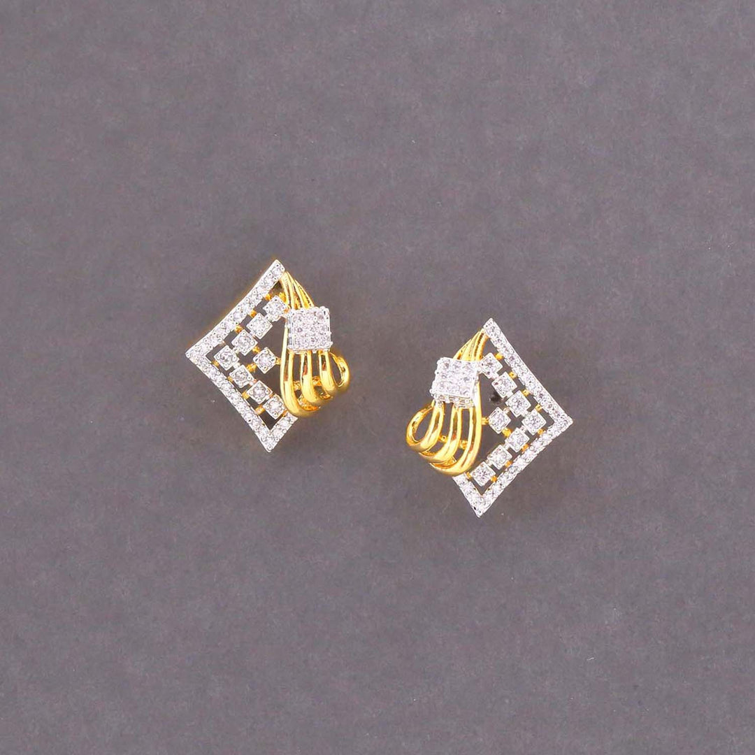 Golden Mabli Zirconia Studs
