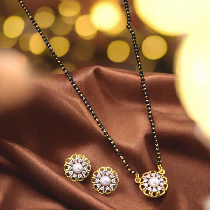 Golden Madelyn Mangalsutra Set