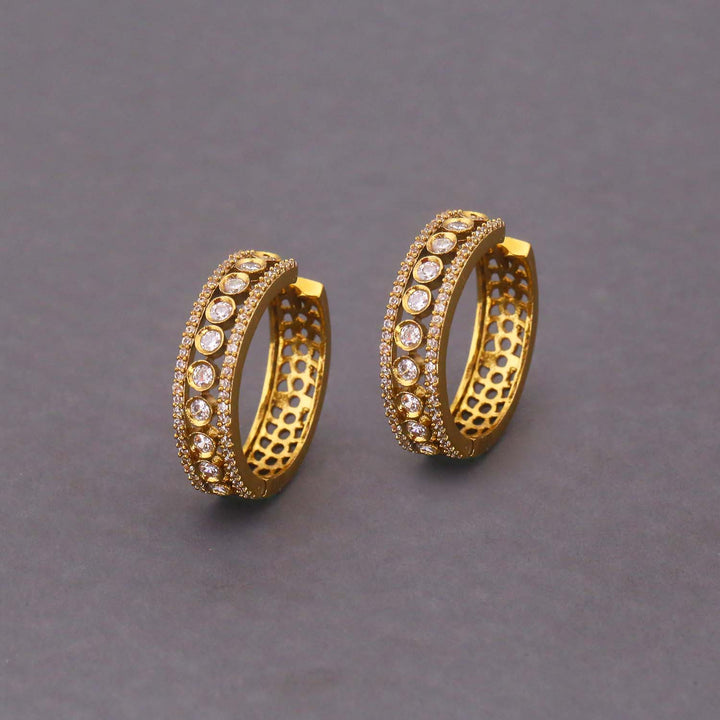 Golden Maeva Zirconia Hoops