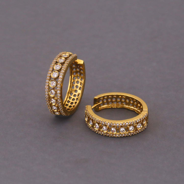 Golden Maeva Zirconia Hoops