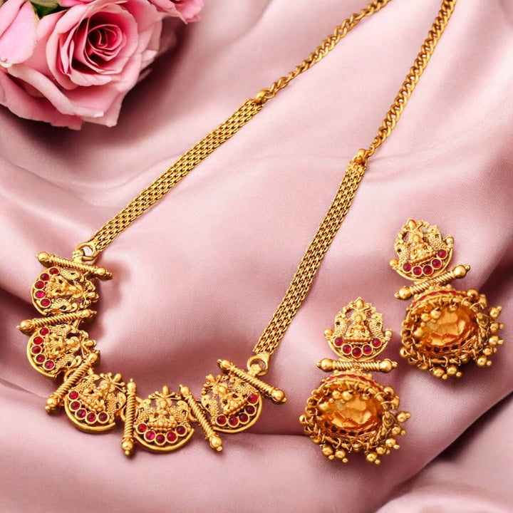 Golden Mahavidya Temple Jewellery Set - New Arrival