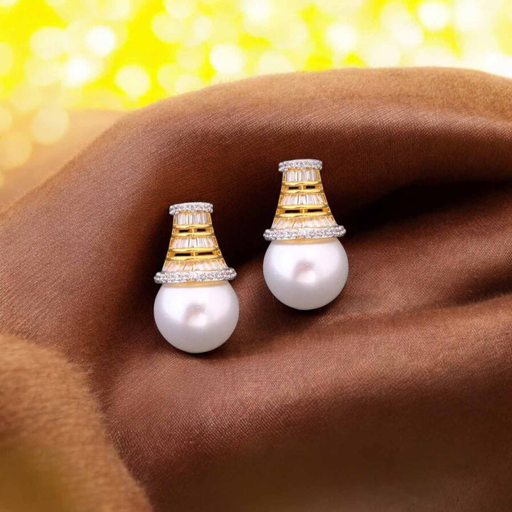 Golden Maisie Zirconia Studs