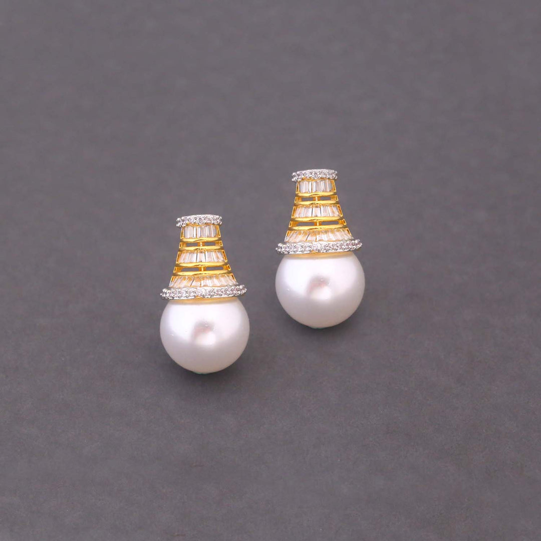 Golden Maisie Zirconia Studs