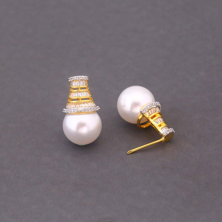 Golden Maisie Zirconia Studs
