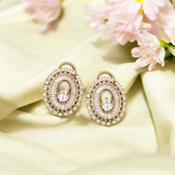 Golden Malace Zirconia Studs