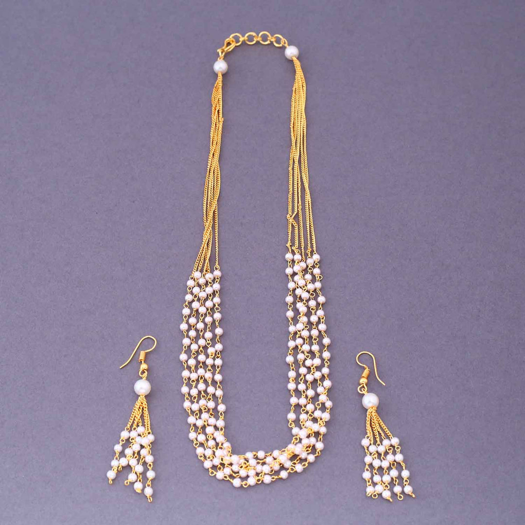 Golden Mamni Antique Jewellery Set - New Arrival