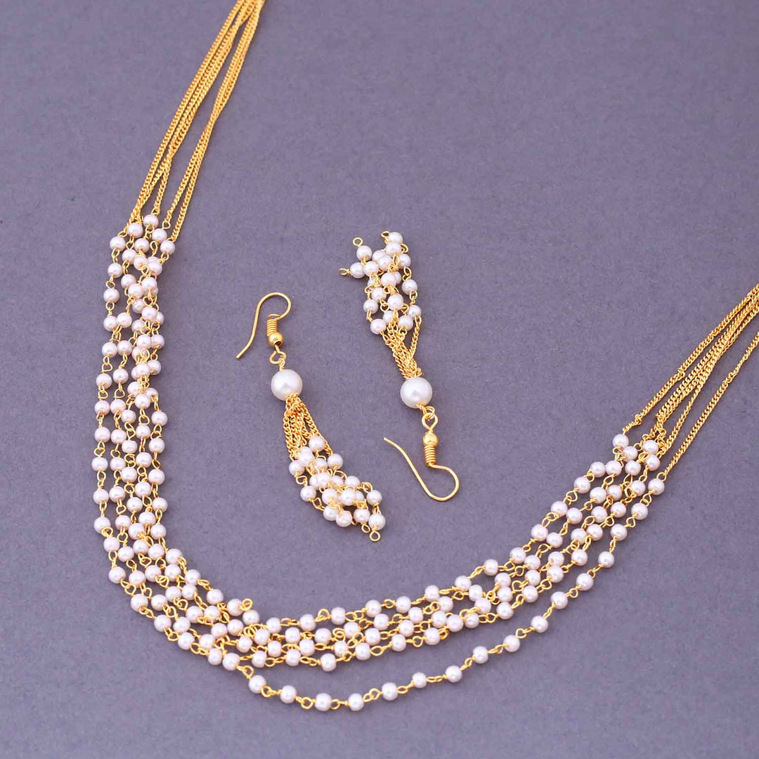Golden Mamni Antique Jewellery Set - New Arrival