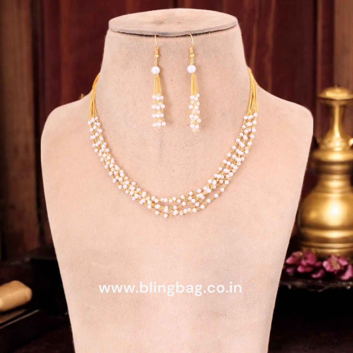 Golden Mamni Antique Jewellery Set - New Arrival