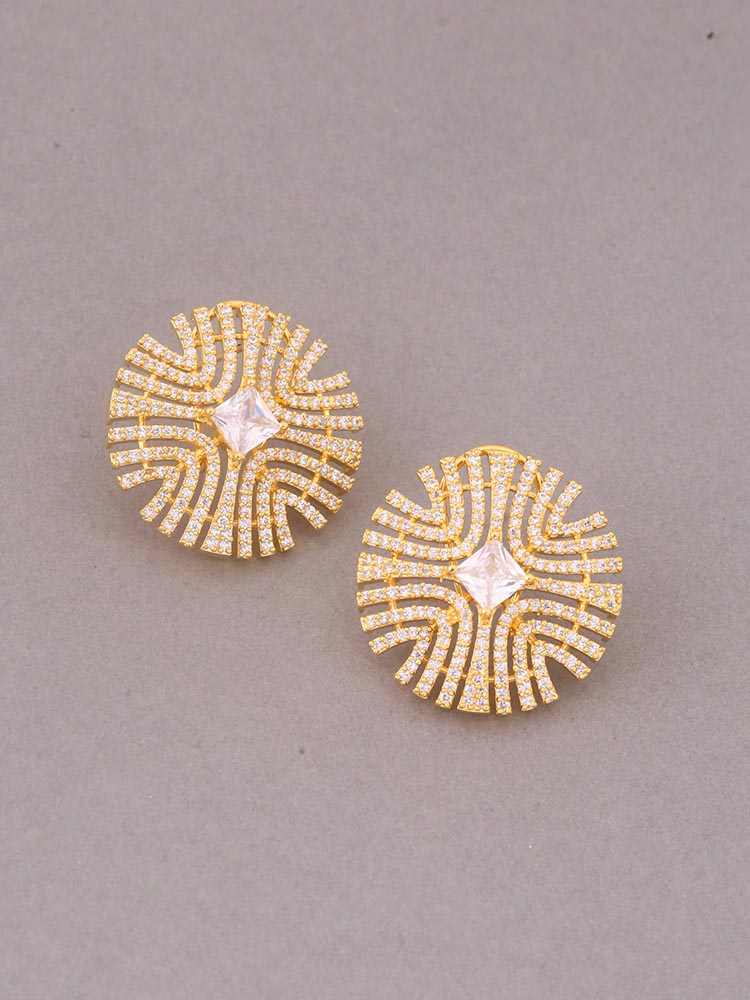 Golden Marease Zirconia Danglers