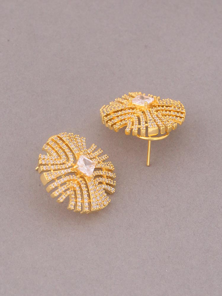 Golden Marease Zirconia Danglers