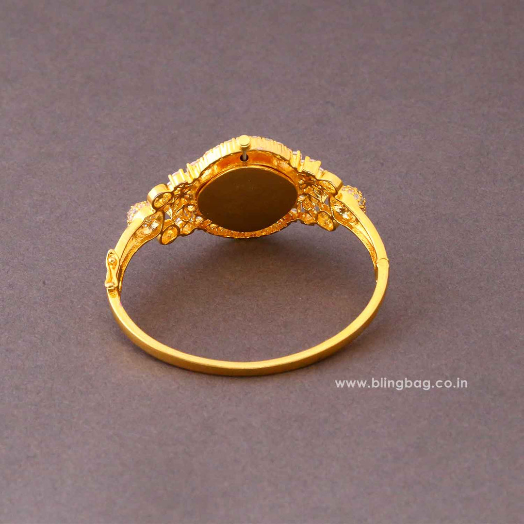 Golden Marialyn Zirconia Watch