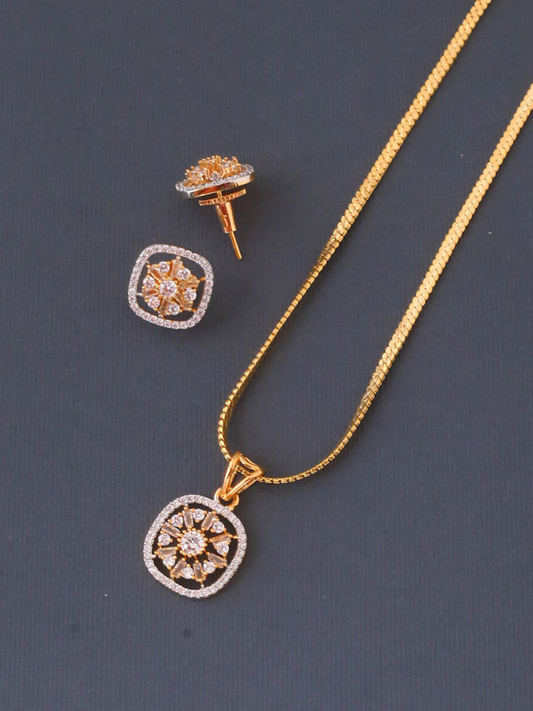 Golden Mariana Pendant Set