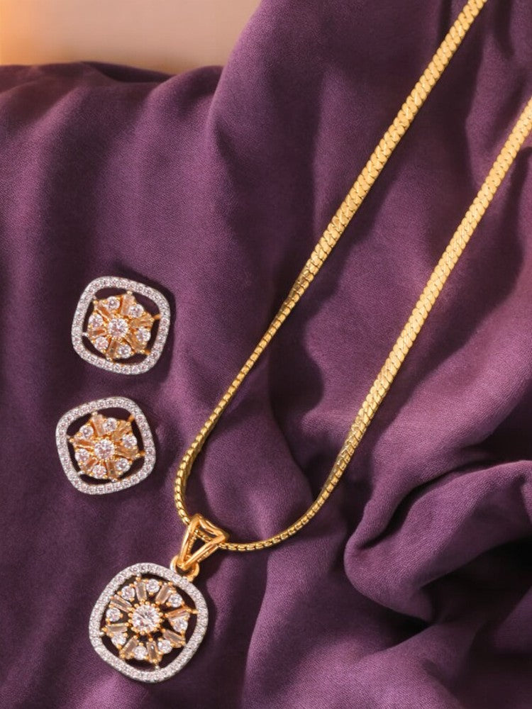 Golden Mariana Pendant Set