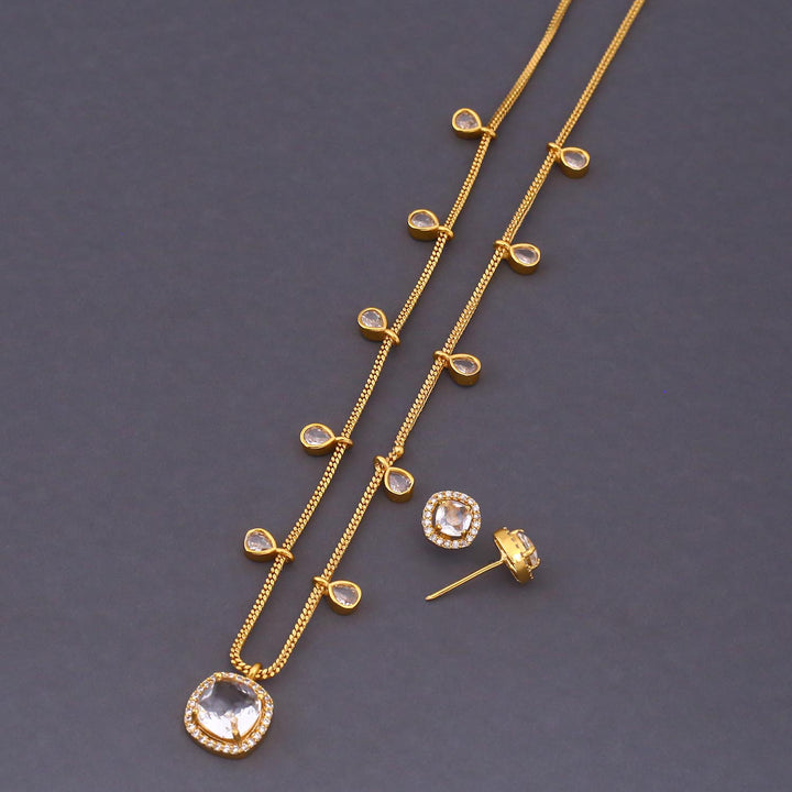 Golden Marley Zirconia Pendant Set