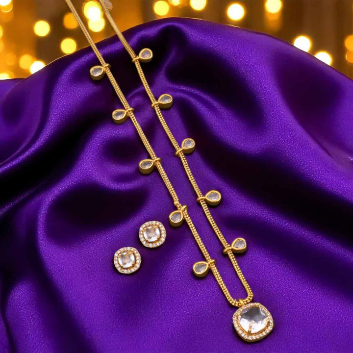 Golden Marley Zirconia Pendant Set