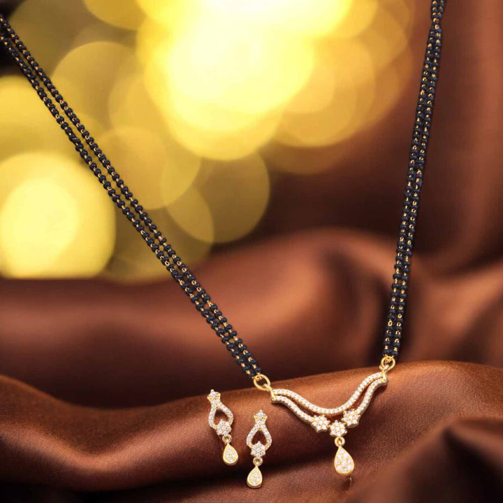Golden Marloe Mangalsutra Set