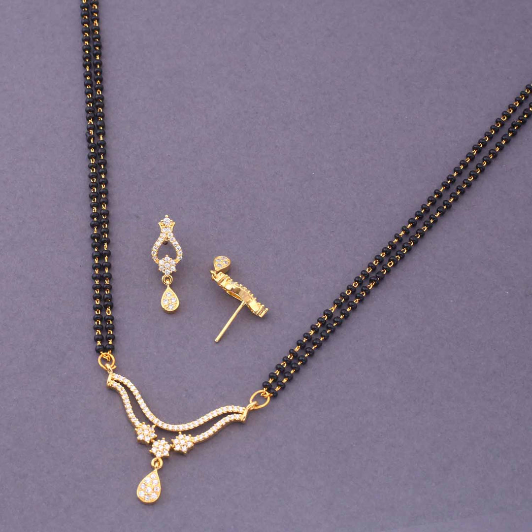 Golden Marloe Mangalsutra Set