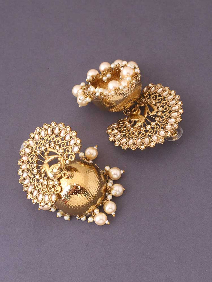 Golden Mayu Ethnic Jhumkis