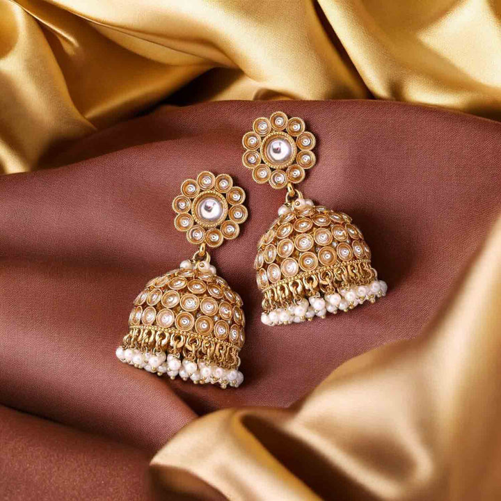 Golden Meher Jhumkis