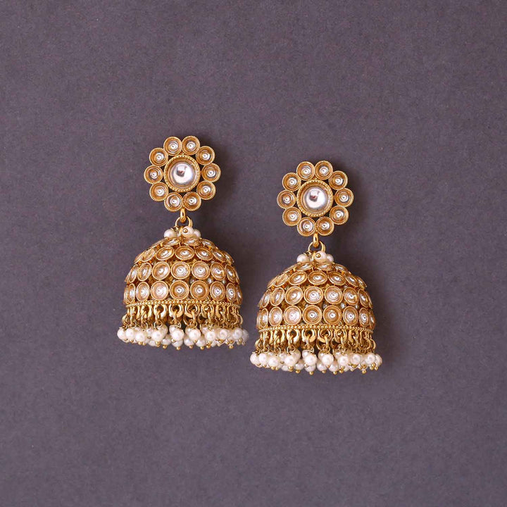 Golden Meher Jhumkis