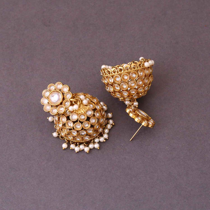 Golden Meher Jhumkis