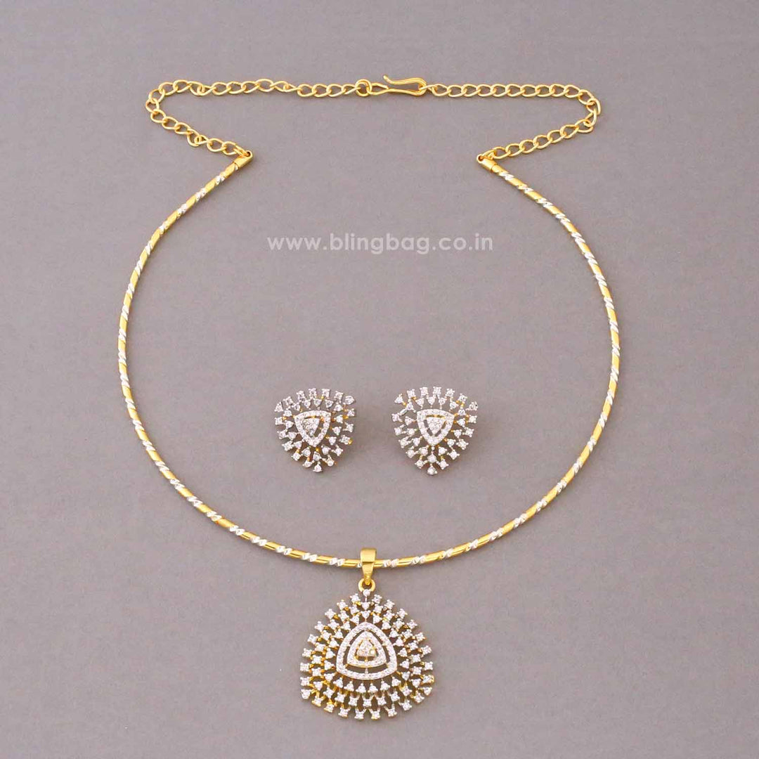 Golden Meher Pendant Set