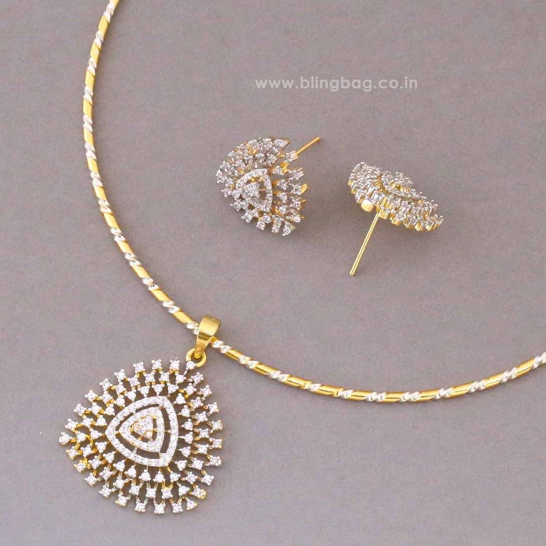 Golden Meher Pendant Set