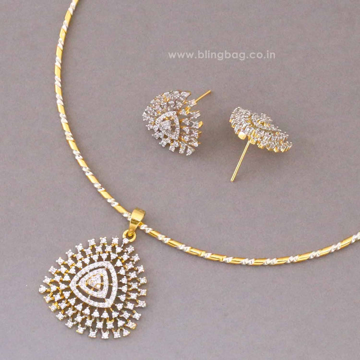Golden Meher Pendant Set